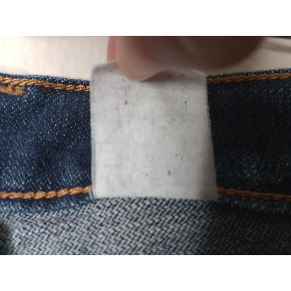 Levis 515  Bootcut Jeans Womens 100% Cotton Midrise Slim Taper Dark Wash 33x31.5 - Picture 7 of 14